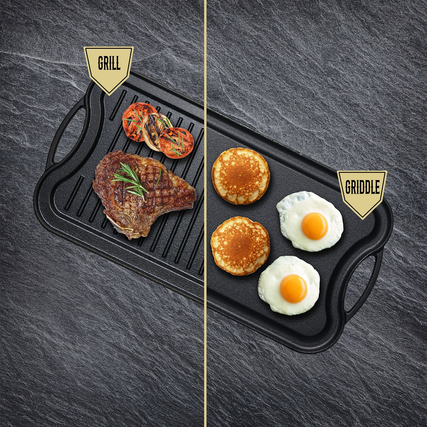 CIG20 Reversible Cast Iron Grill/Griddle
