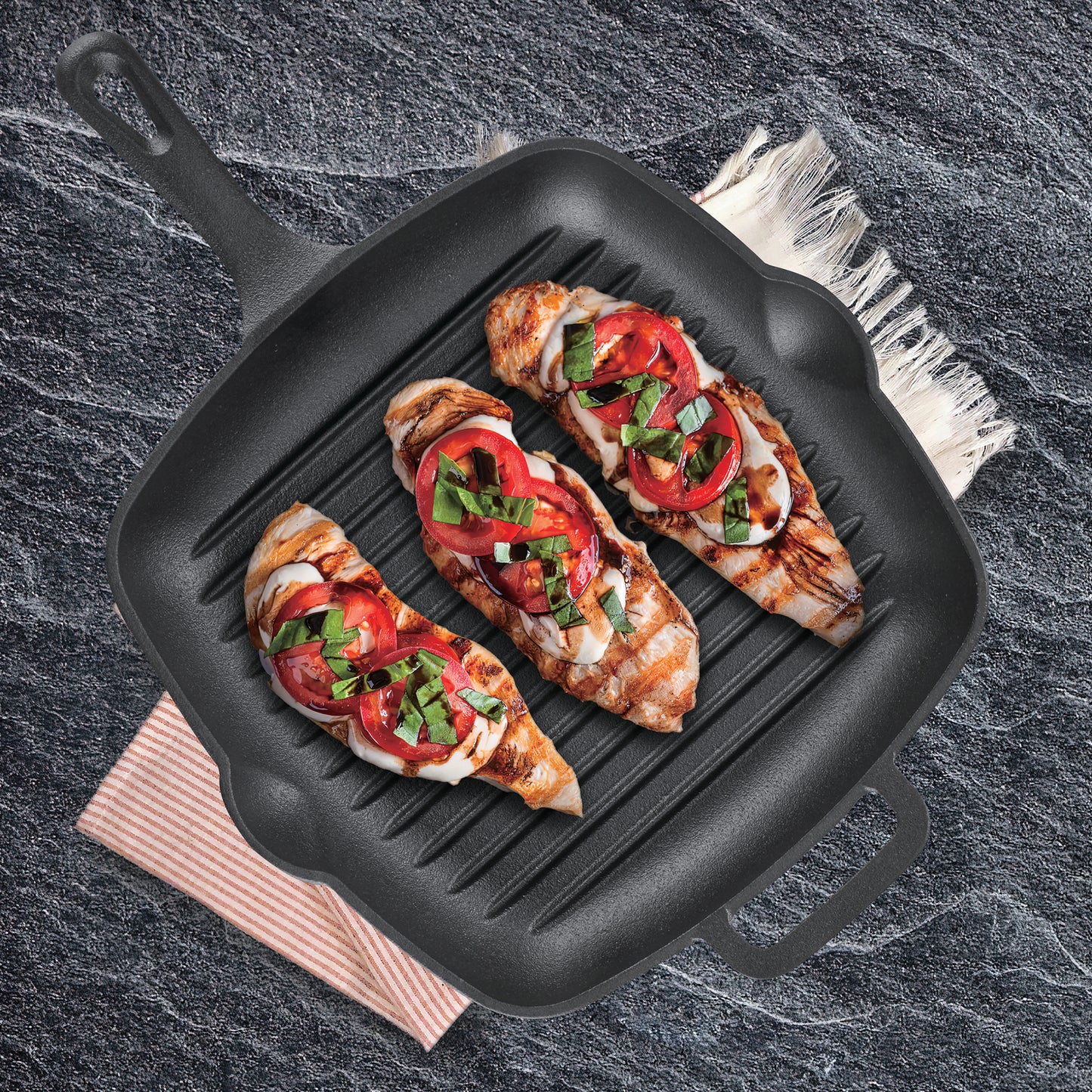 CIS105 10.5" Cast Iron Grill Pan