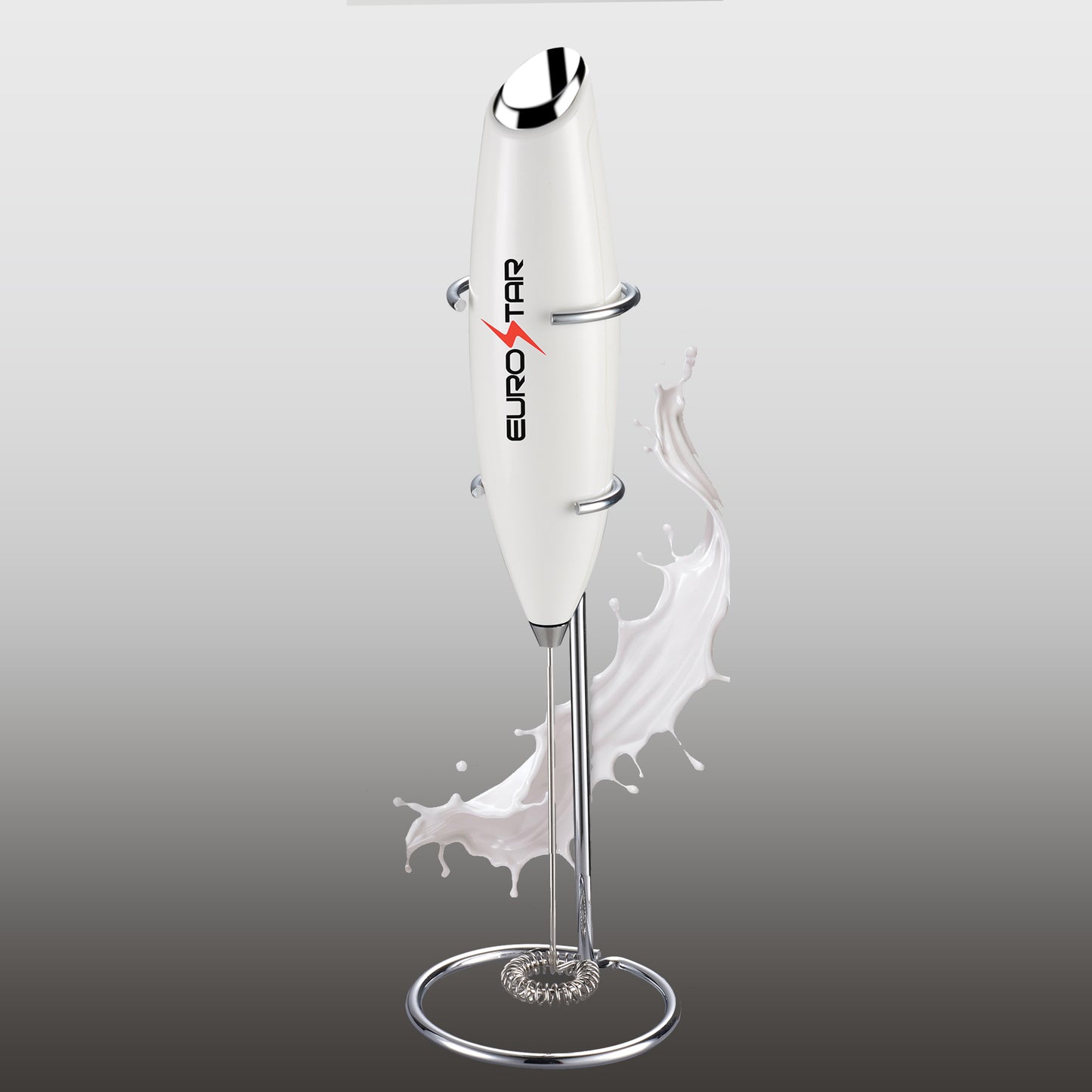 DM222WX Milk Frother with Stand, Blizzard White