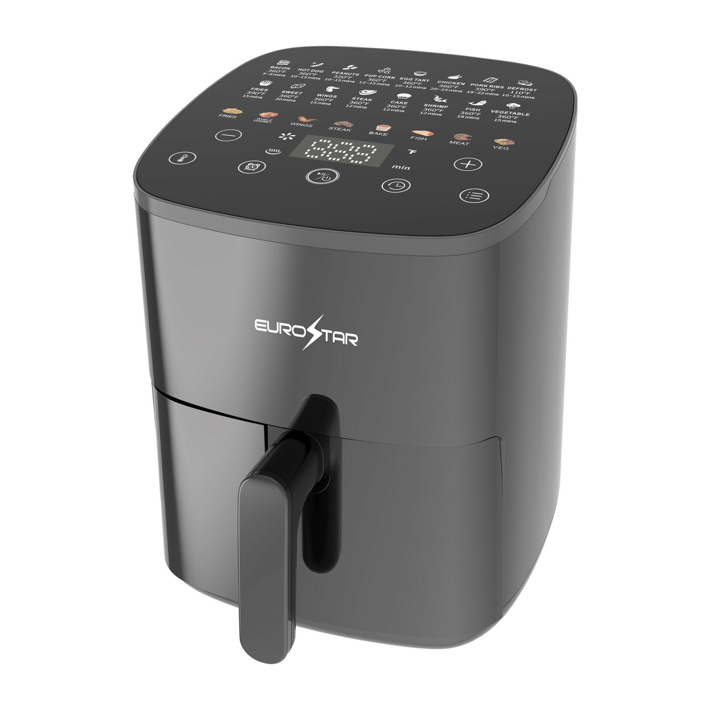 EAF480B 5 Quart Digital Air Fryer, Black