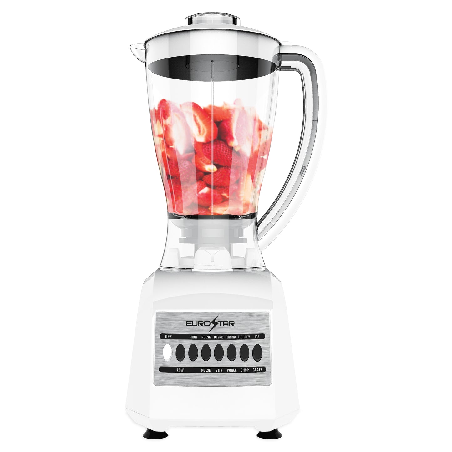 EBL820WH 450W 10-Speed Plastic Jar Blender, White