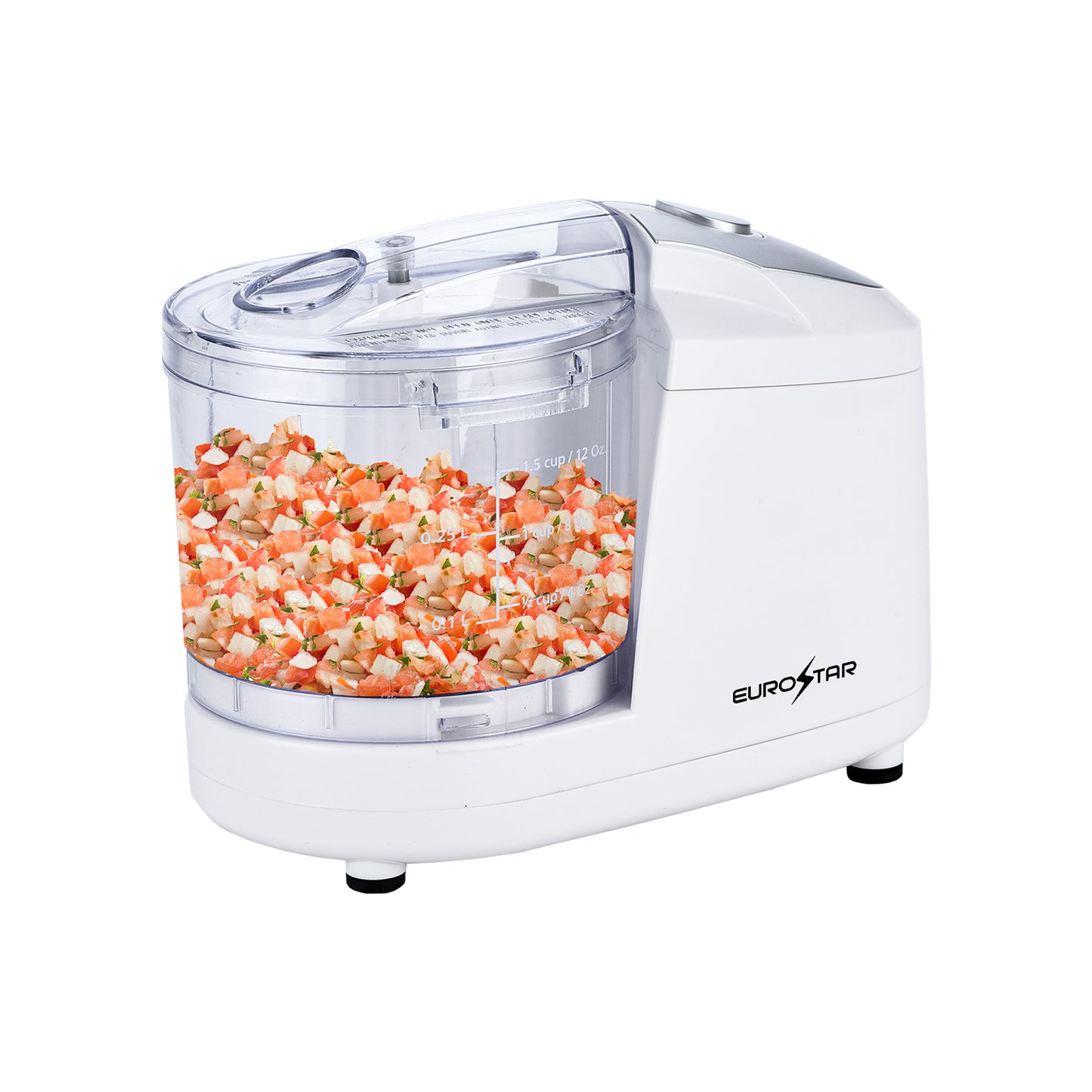 EC502W 1.5-Cup One Touch Electric Mini Food Chopper, White