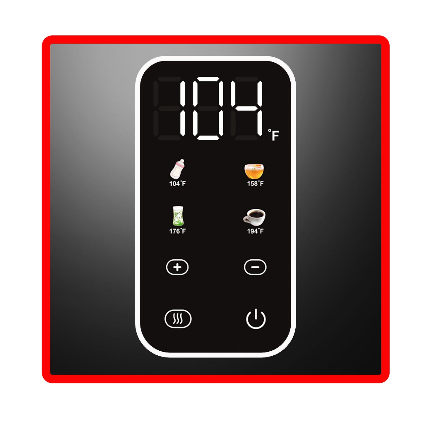 EDK1770BK 1.7L Digital Electric Kettle, Black