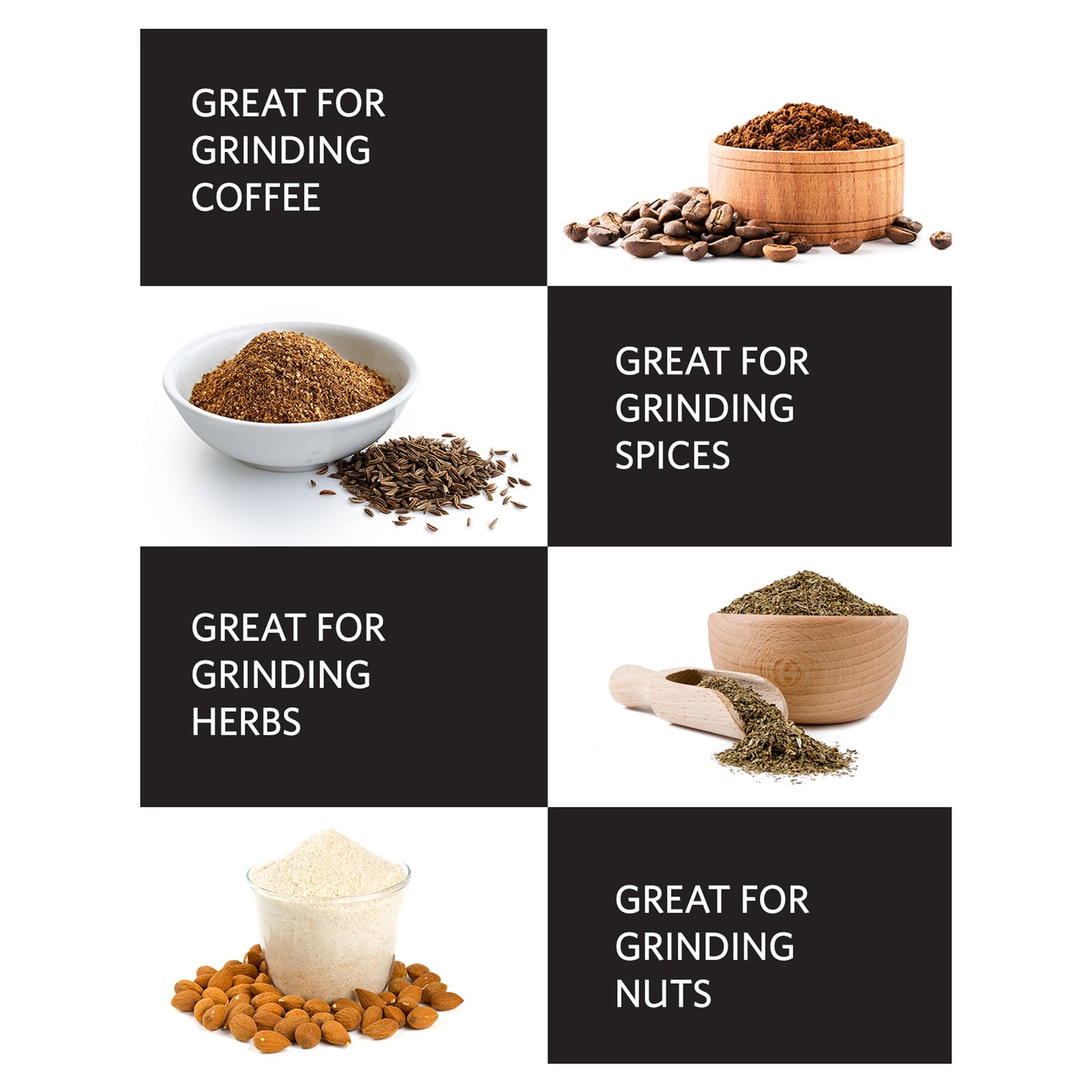 EG202W 3oz Electric Coffee Grinder with Stainless Steel Blades, White