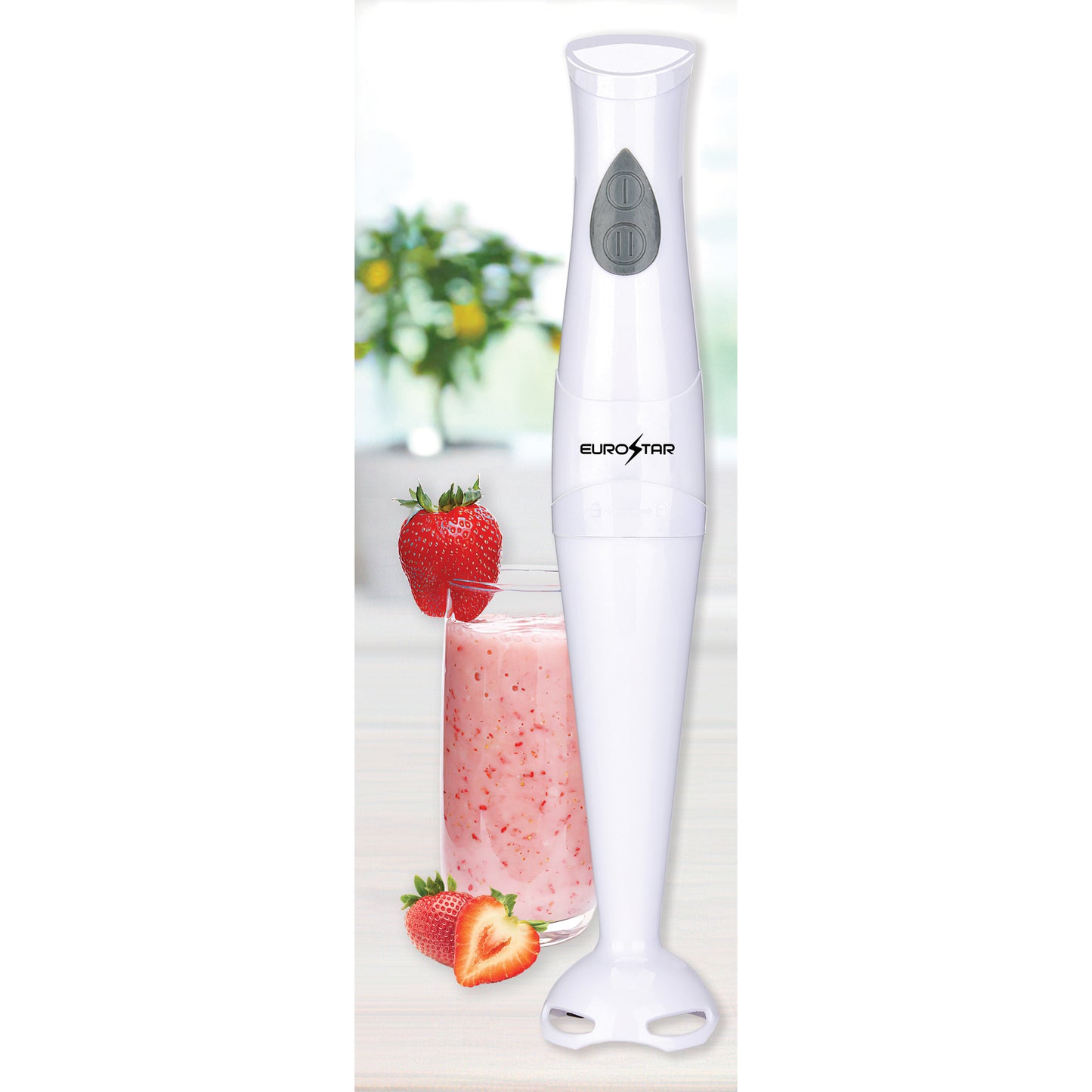 EH402W 2-Speed Immersion Hand Blender with Detachable Shaft, White