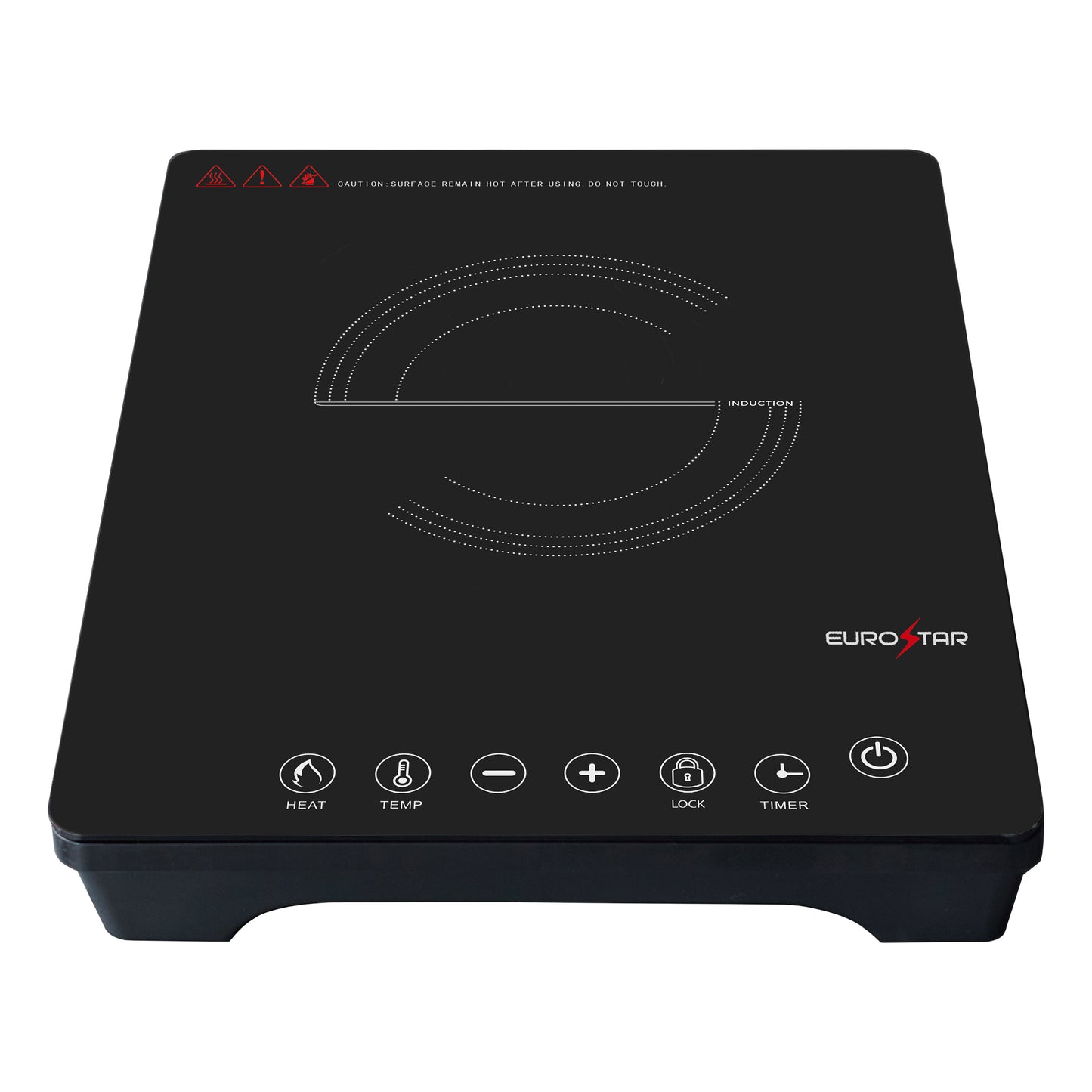 EIC200 1000W Portable Induction Cooktop, Black