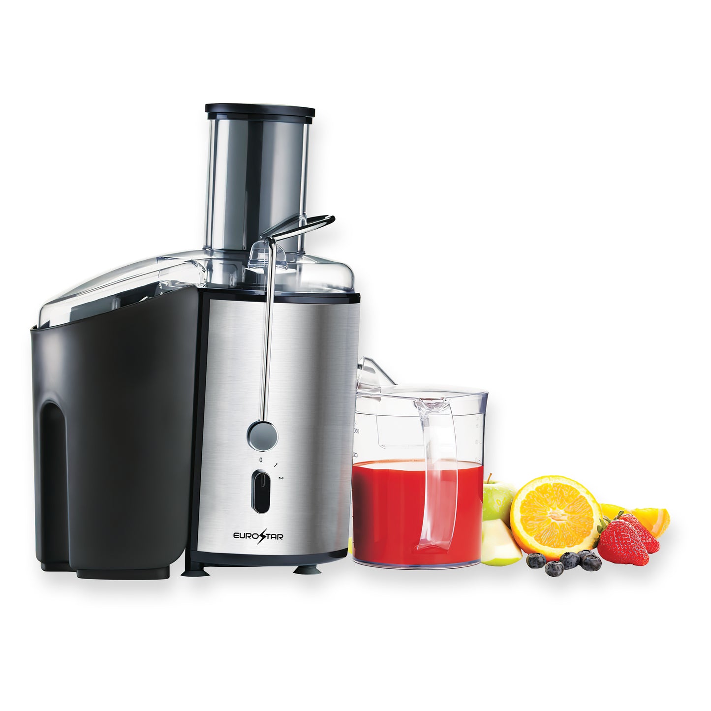 EJE7000B 700W Juice Extractor with Big Mouth 3" Feed Chute, 2-Speeds, Black