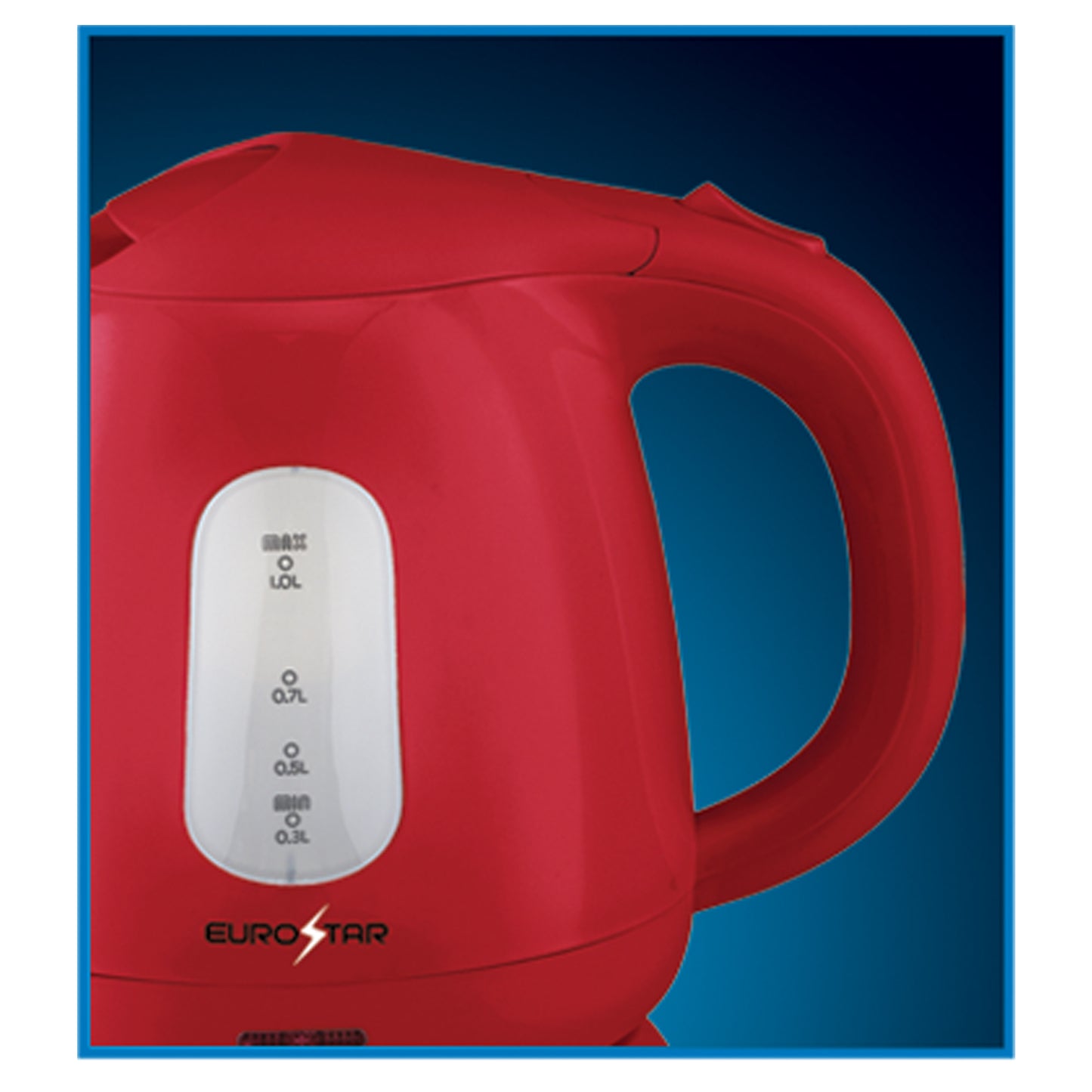 EKP101RD 1.0L Plastic Electric Kettle, Red