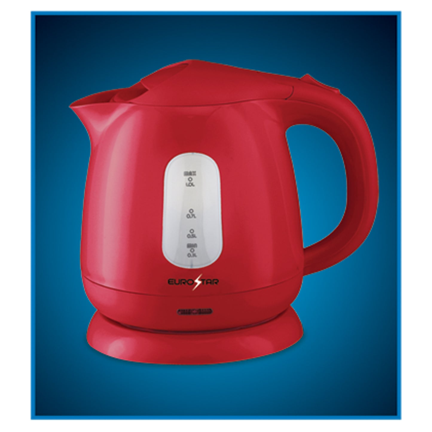 EKP101RD 1.0L Plastic Electric Kettle, Red