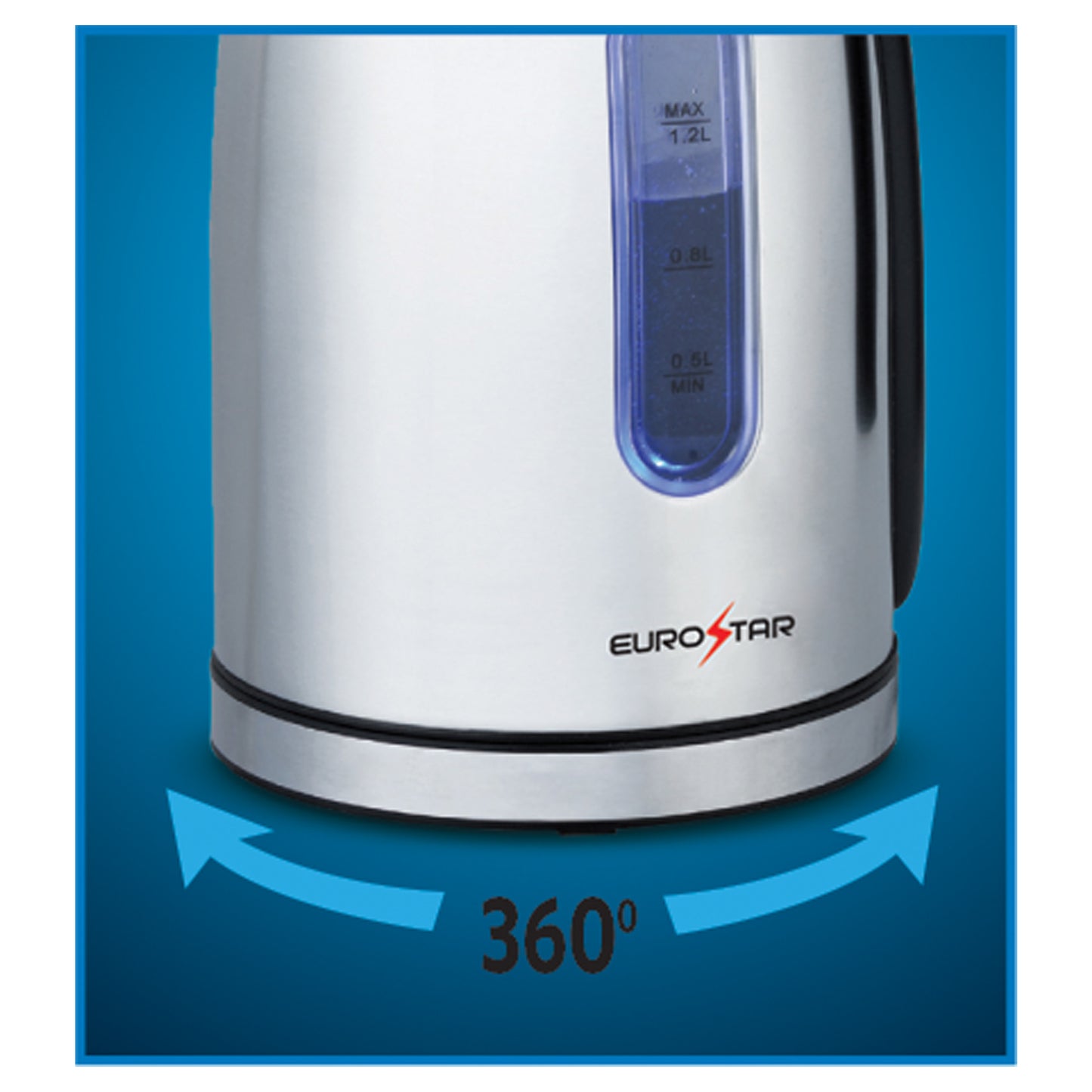 EKS12SS 1.2L Electric Kettle, Silver