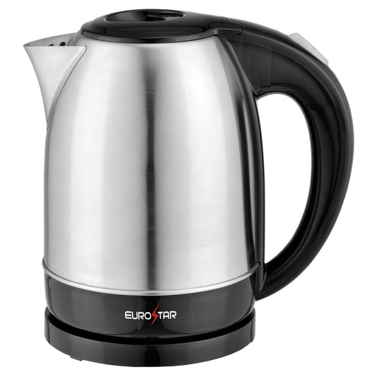 EKS170SS 1.7L Stainless Steel Electric Kettle, Black