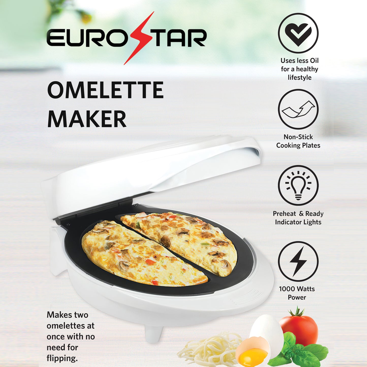EOM702W Omelette Maker, White
