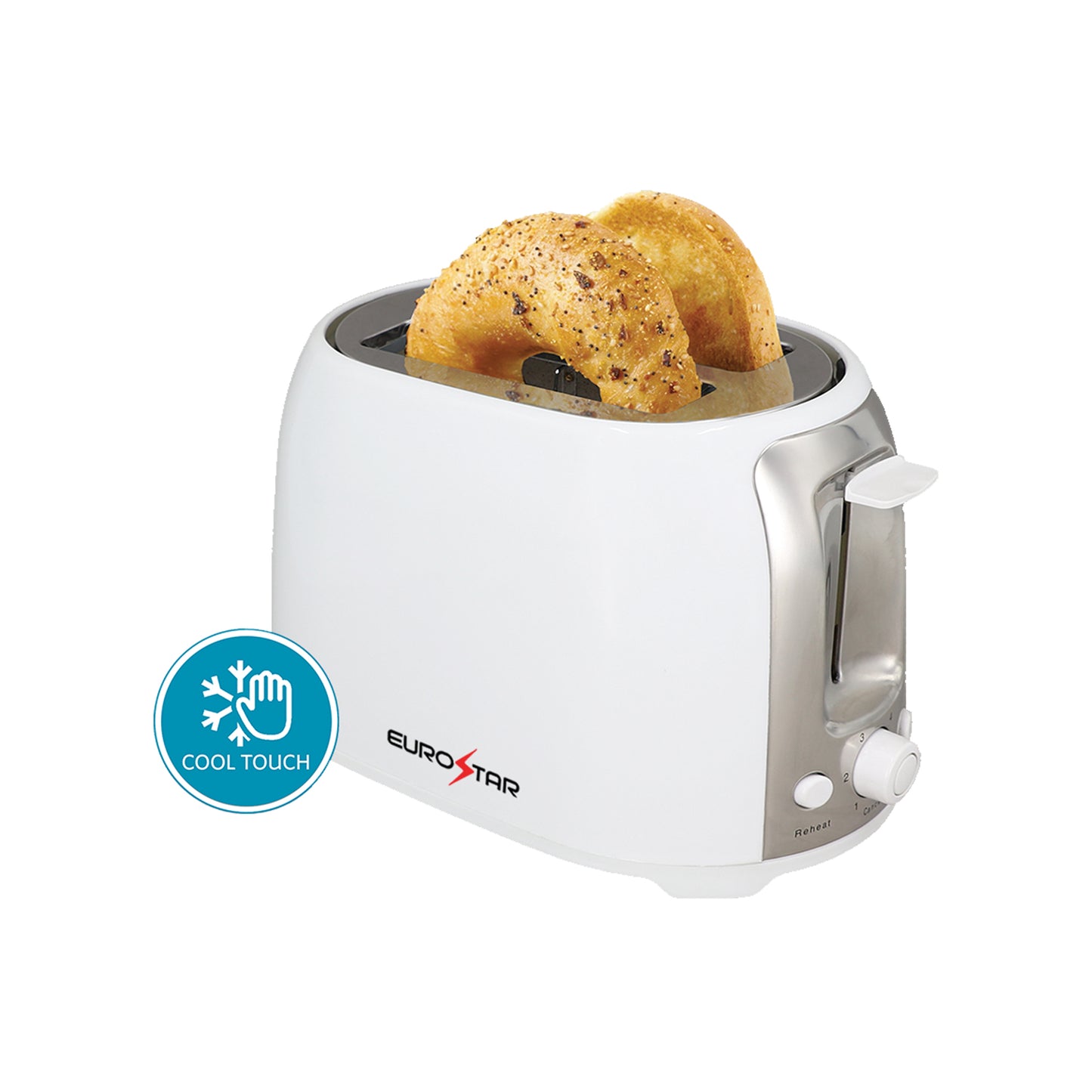 ET752W 2-Slice Extra Wide-Slot Toaster, White