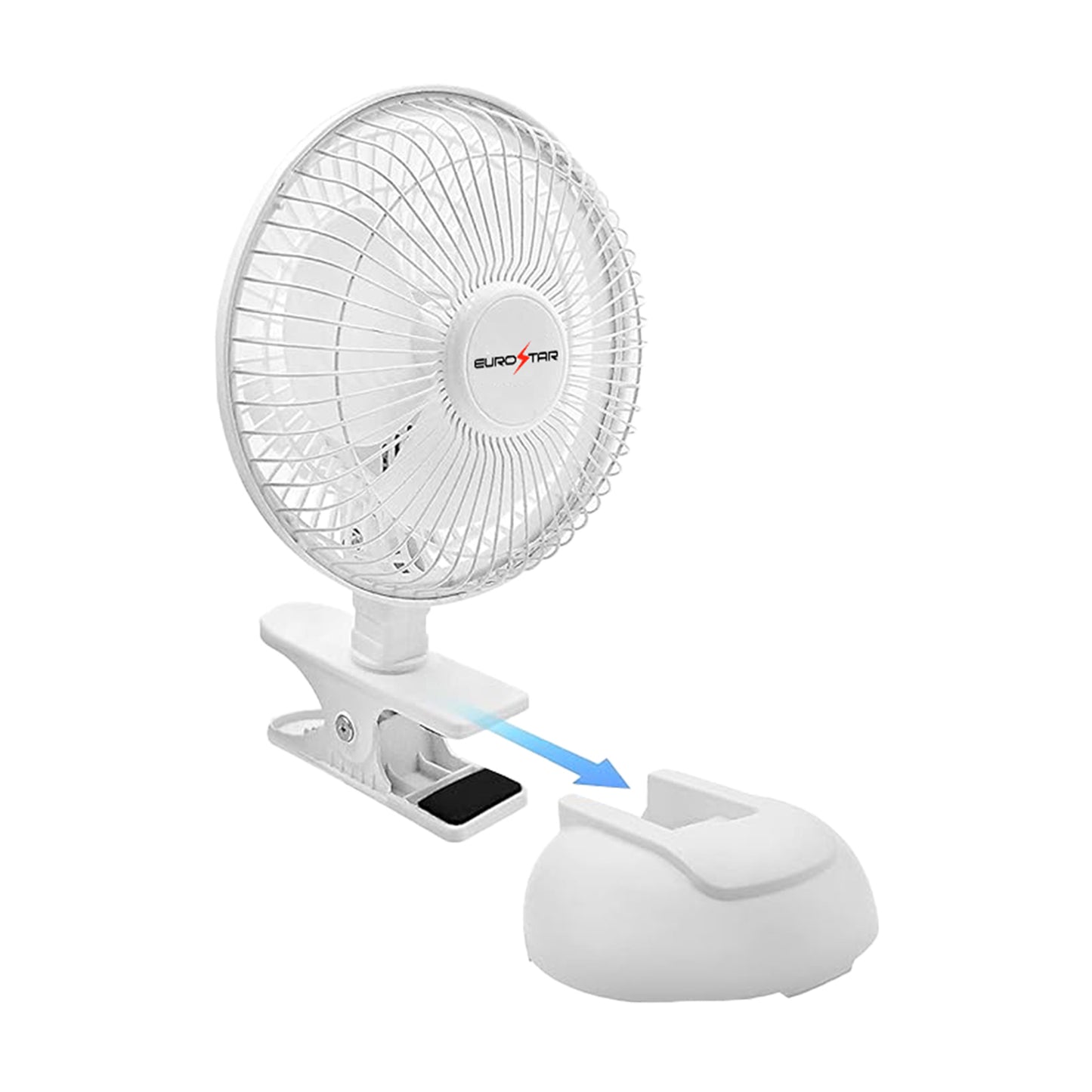 FDC602W 2-in-1 Clip-On or Desktop Fan