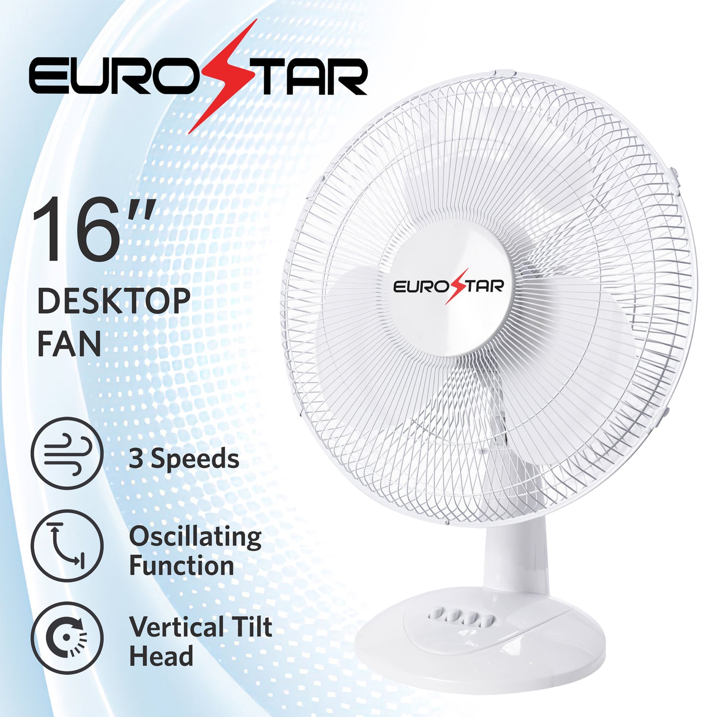 FDF16W 16" Oscillating Desktop Fan