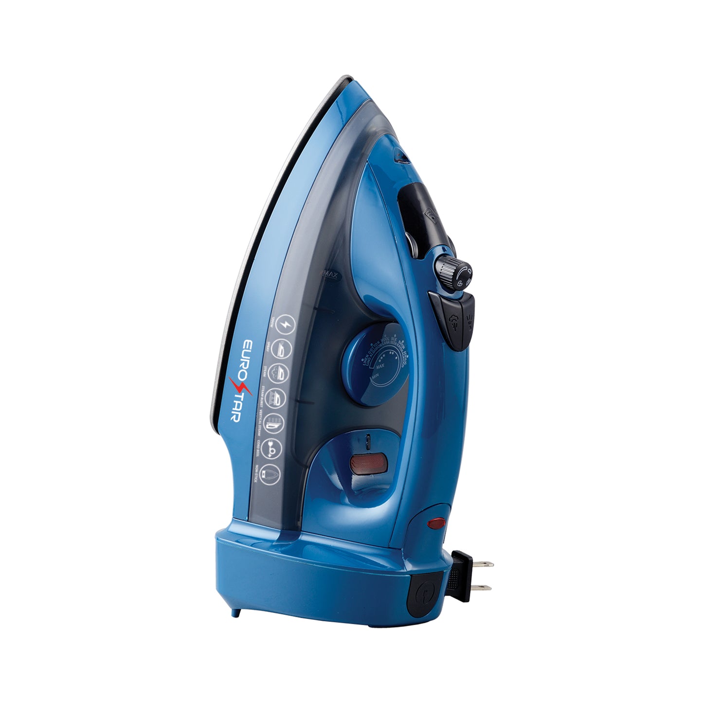 IRC455BL Spray and Steam Iron with Retractable Cord Reel, Blue
