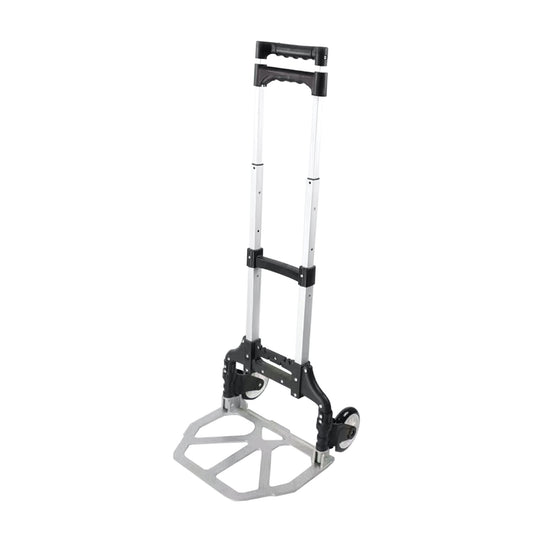 LC1800 Height Adjustable Folding Luggage Cart, Silver/Black