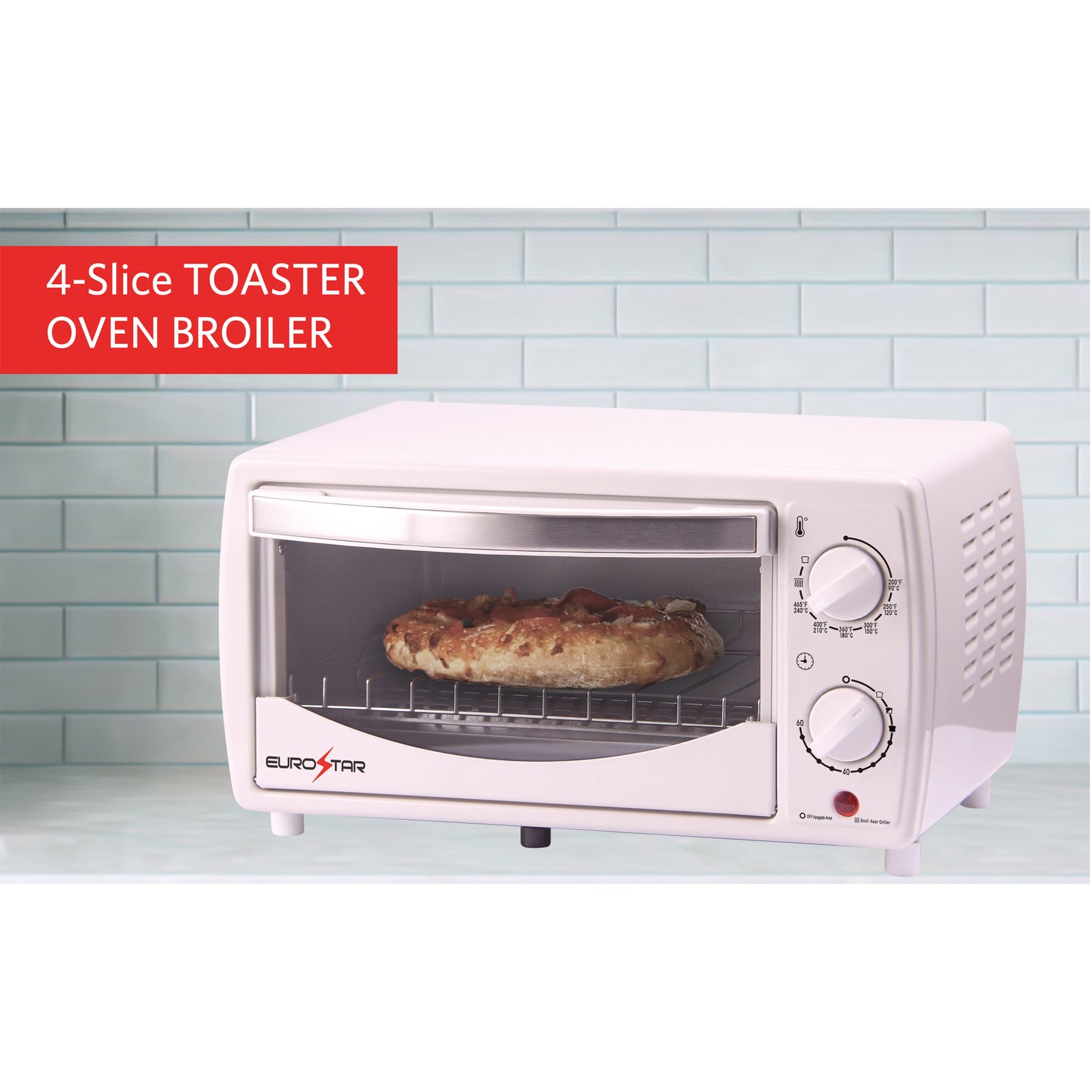 TO902W 4-Slice Toaster Oven Broiler, White