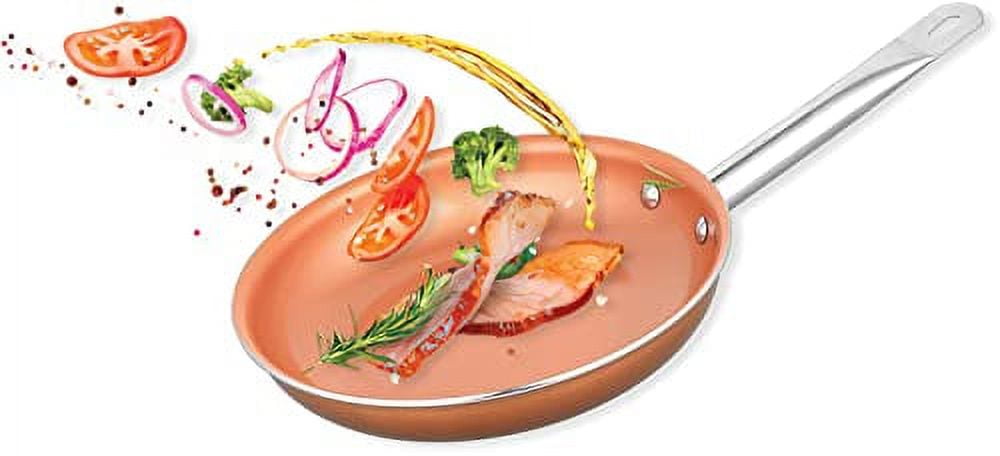 EC2330 12" Non-Stick Ceramic-Infused Copper Cookware