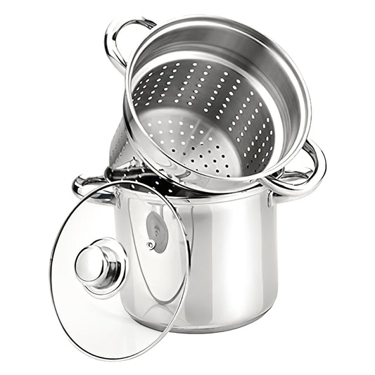 EC03824 3 Piece 4 Quart Stainless Steel Multicooker