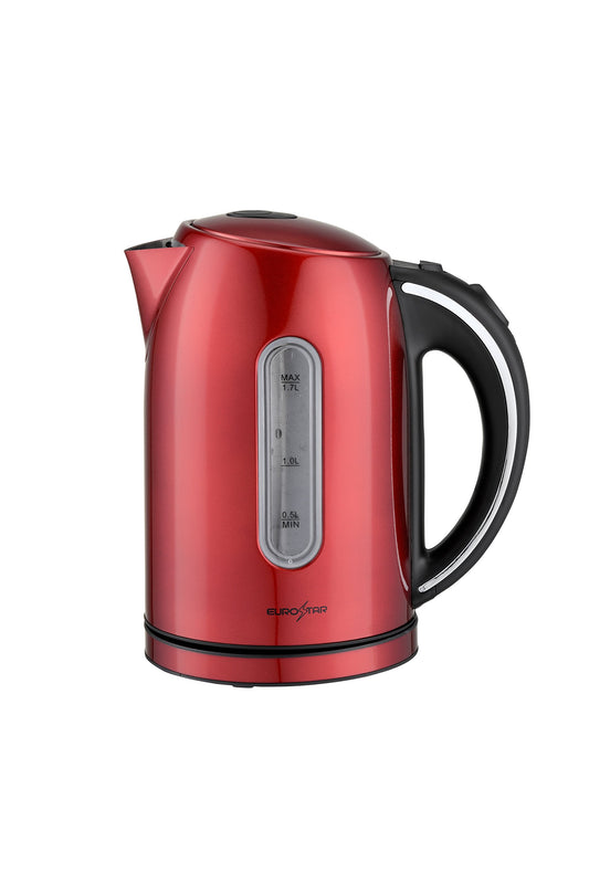 EKS17RD 1.7L Stainless Steel Electric Kettle, Red