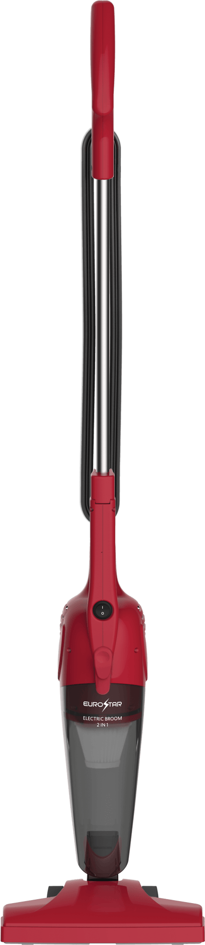 EV2031 2-in-1 Lightweight Bagless Vacuum & Electric Broom, Red