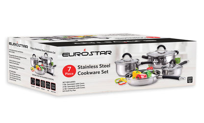 ECX02227 7 Piece Stainless Steel Cookware Set
