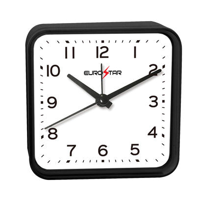 C500 Analog Alarm Clock, Black