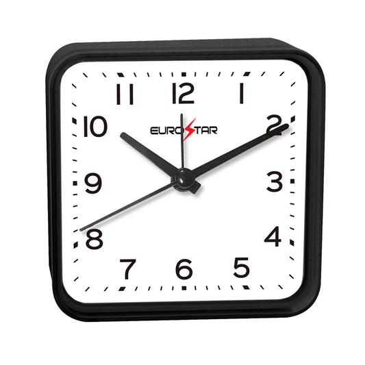 C500 Analog Alarm Clock, Black