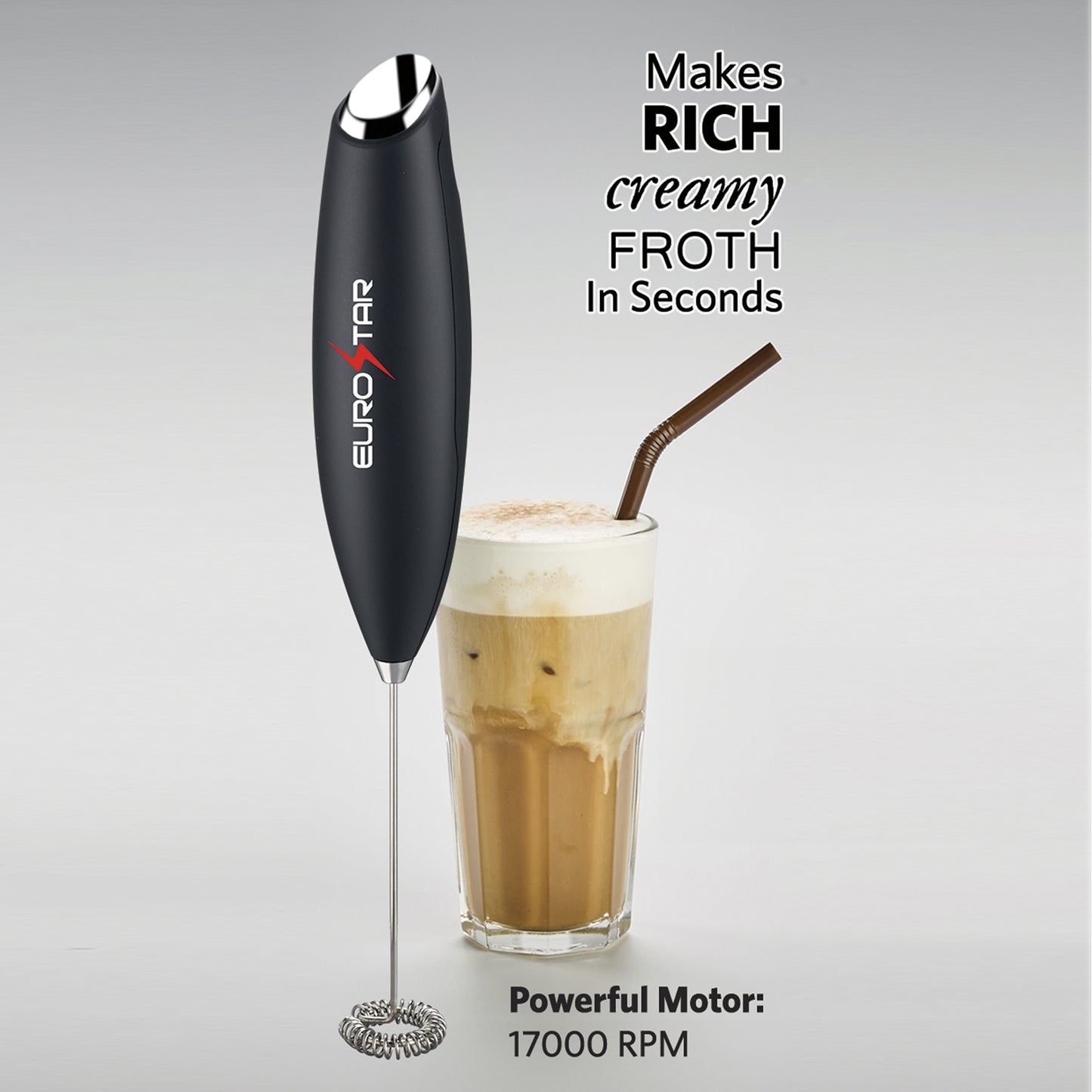 DM110MB Milk Frother, Matte Black