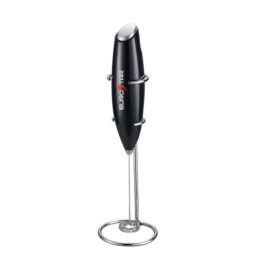 DM210BX Milk Frother with Stand, Midnight Black