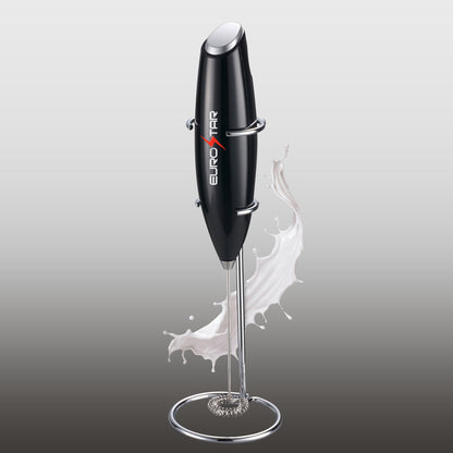 DM210BX Milk Frother with Stand, Midnight Black