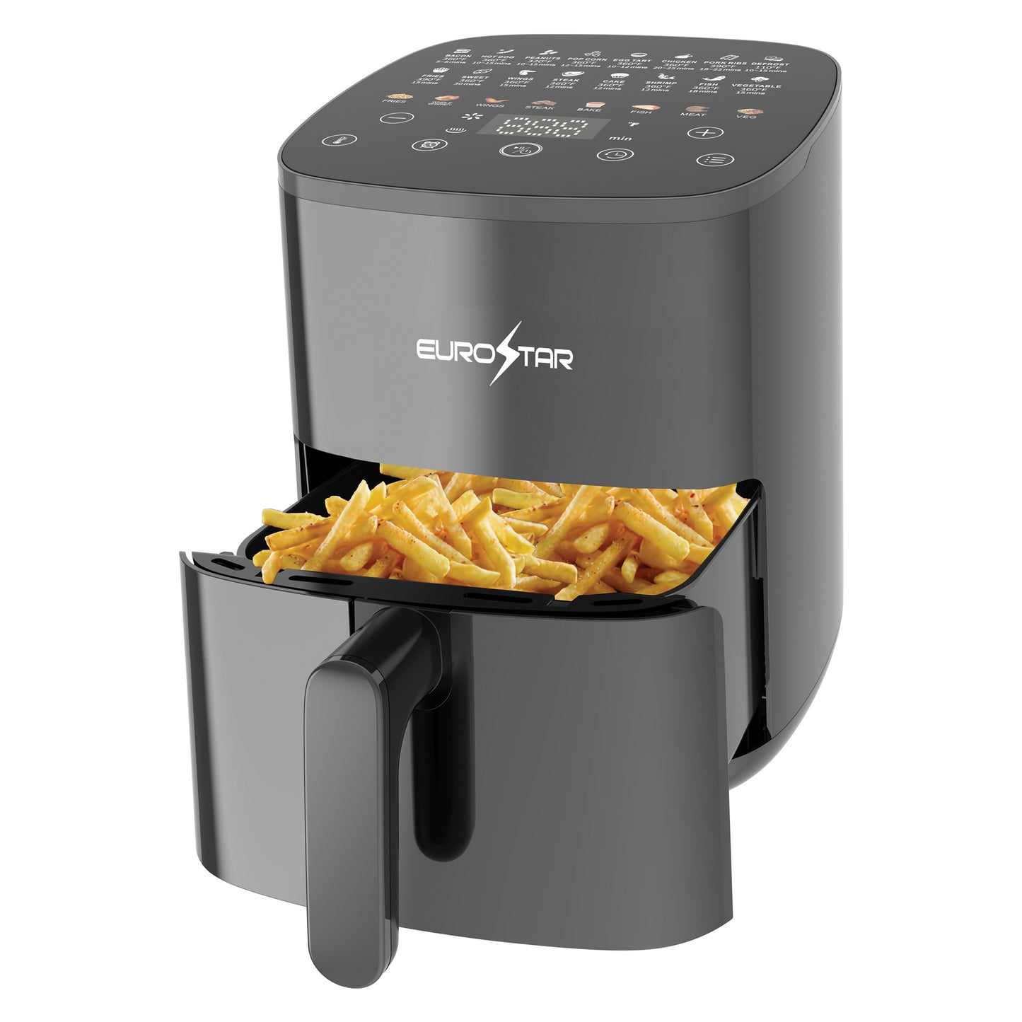 EAF480B 5 Quart Digital Air Fryer, Black