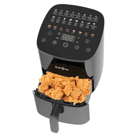 EAF480B 5 Quart Digital Air Fryer, Black