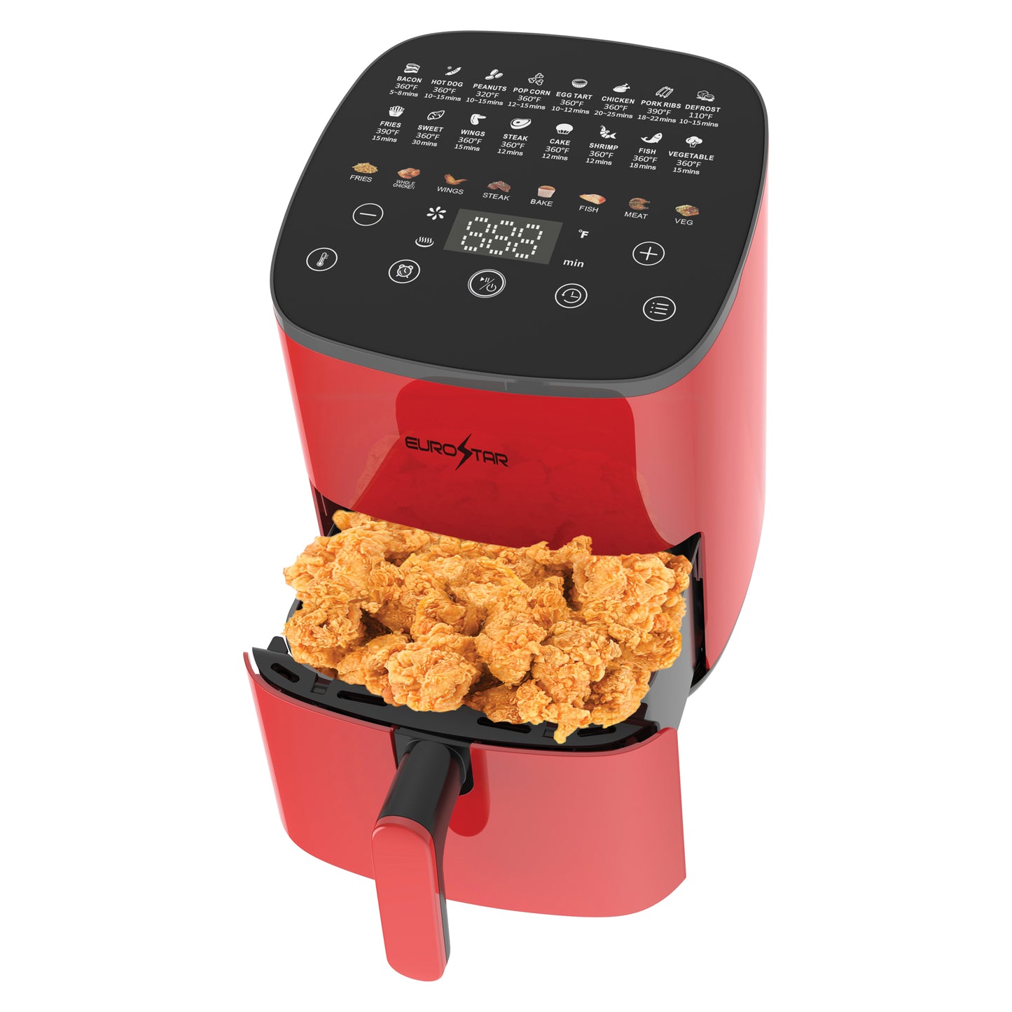 EAF481R 5 Quart Digital Air Fryer, Red