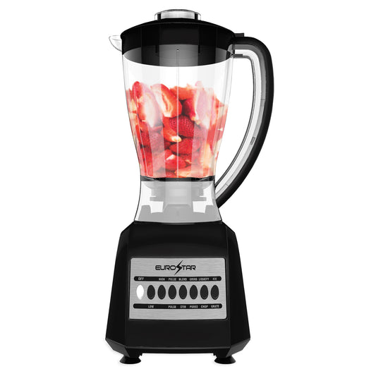 EBL820BK 450W 10-Speed Plastic Jar Blender, Black