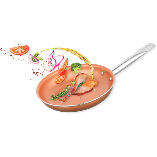 EC2324 9.5" Non-Stick Ceramic-Infused Copper Cookware