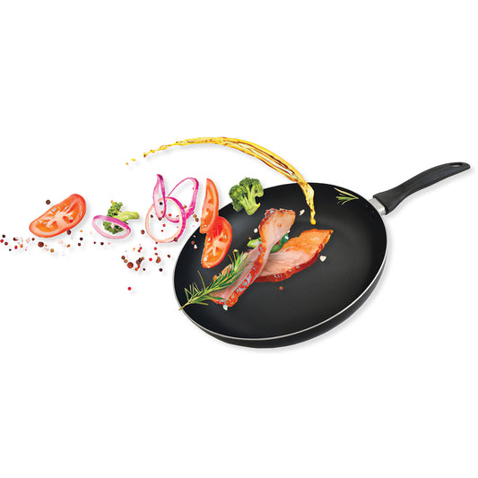 EC2420 8" Non-Stick Aluminum Fry Pan, Black