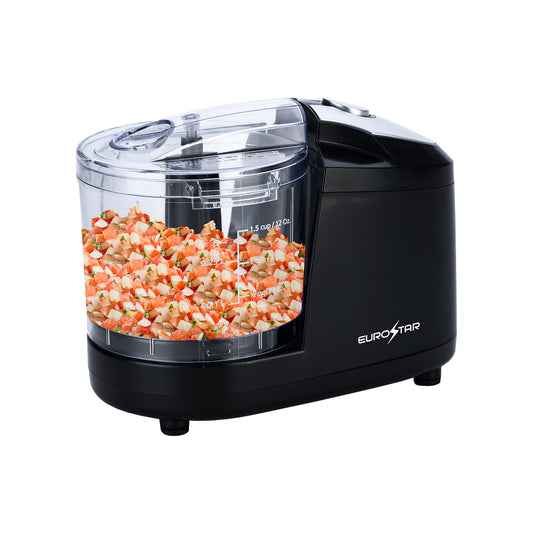 EC500B 1.5-Cup One Touch Electric Mini Food Chopper, Black