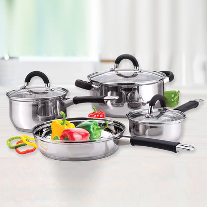 ECX02227 7 Piece Stainless Steel Cookware Set