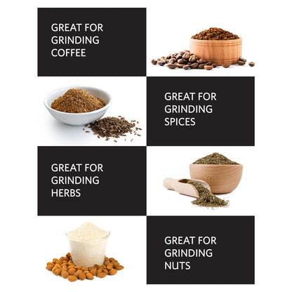 EG200B 3oz Electric Coffee Grinder with Stainless Steel Blades, Black
