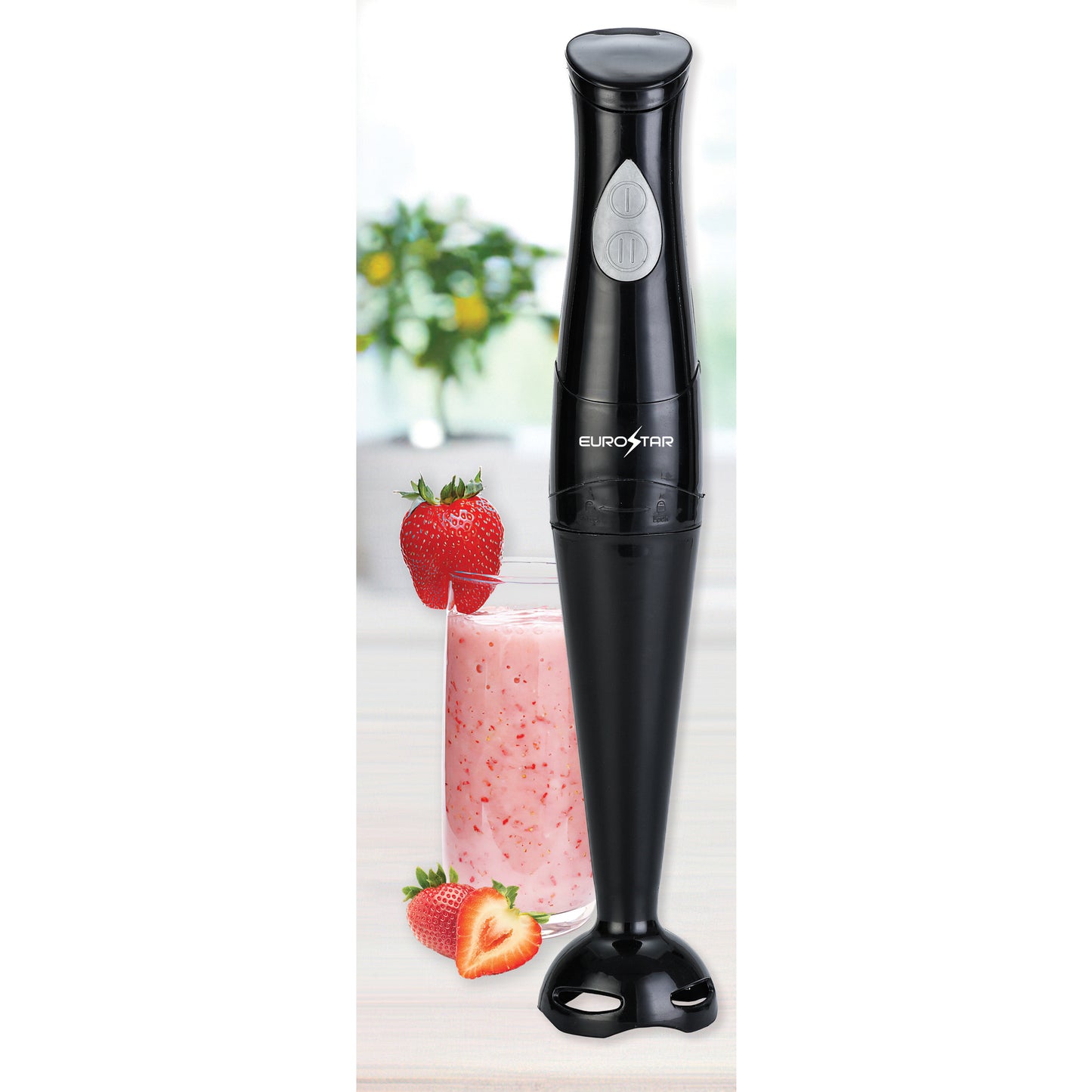 EH400B 2-Speed Immersion Hand Blender with Detachable Shaft, Black