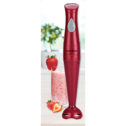 EH401R 2-Speed Immersion Hand Blender with Detachable Shaft, Red