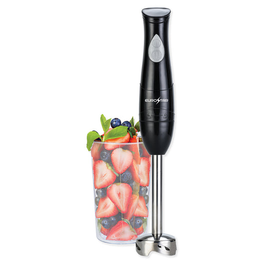 EH440B 2-Speed Hand Blender with Stainless Steel Detachable Shaft, Black