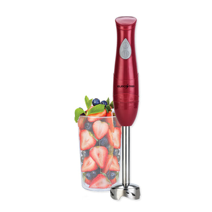 EH441R 2-Speed Hand Blender with Stainless Steel Detachable Shaft, Red