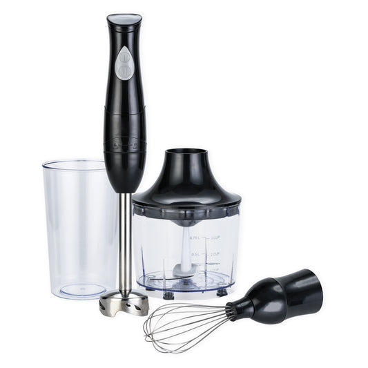 EH4800BX 2-Speed Hand Blender with Food Chopper & Whisk Attachments, Black