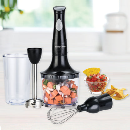 EH4800BX 2-Speed Hand Blender with Food Chopper & Whisk Attachments, Black