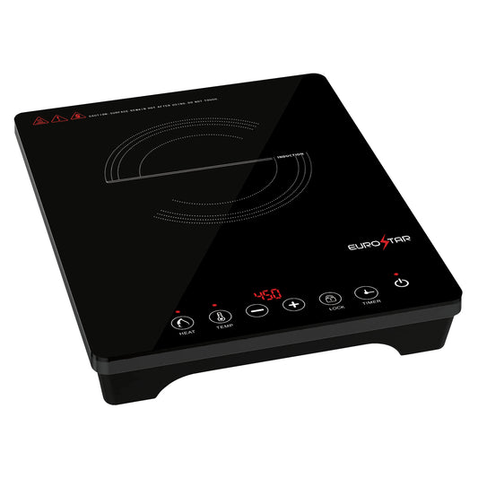 EIC200 1000W Portable Induction Cooktop, Black