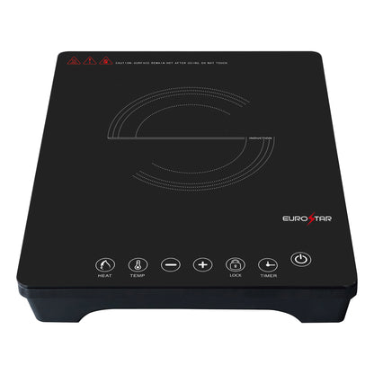 EIC200 1000W Portable Induction Cooktop, Black
