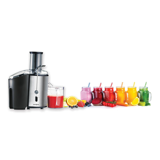EJE7000B 700W Juice Extractor with Big Mouth 3" Feed Chute, 2-Speeds, Black